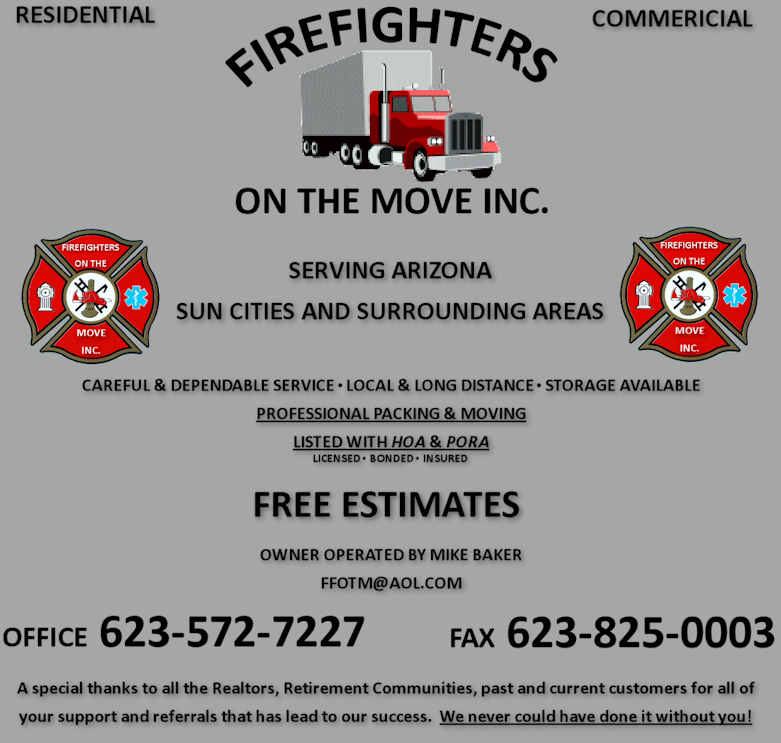 Fire Fighters on The Move, INC. - Arizona Moving Company